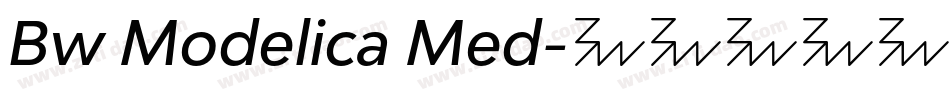 Bw Modelica Med字体转换